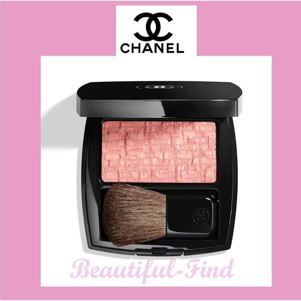 CHANEL LES TISSAGES De Chanel Blush Duo Tweed Effect #10 Tweed Pink BNIB Rare!